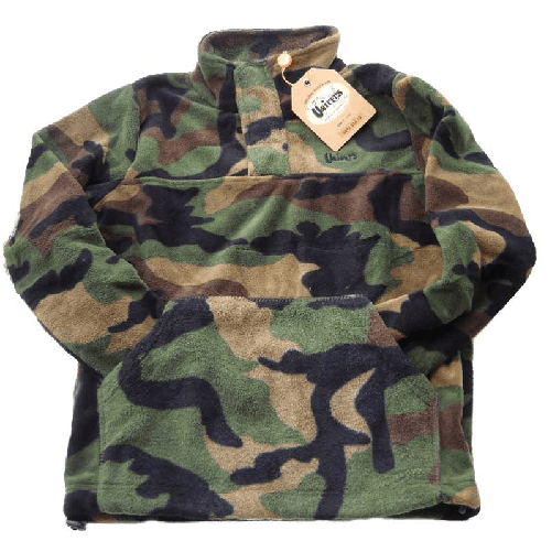 Maglia maglietta pile bambino bambina invernale calda neve comoda tasche - Personalizzabile con il tuo logo verde M